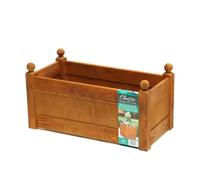 Direct Global Trading 26'' Clarence Classic Beech Stain Planter Trough with FREE Plastic Liner