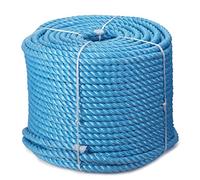Direct Manufacturing Blue Polypropylene Rope Coils, 16mm Polyrope, Sailing, Agriculture, Camping multiple lengths (50m)