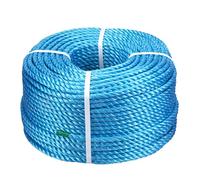 Direct Manufacturing Direct Manufacturing Blue Polypropylene Rope Coils, 14mm Polyrope, Sailing, Agriculture, Camping multiple lengths (220m)
