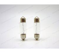 Direct Motor Parts Number Plate Licence Plate Interior Clear Halogen Festoon bulbs 239 C5W SV8 36mm that will Fit Renault Espace 1987