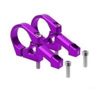 Direct Mount Bike Stem 31.8mm Handlebar Clamp For Dual Crown Fork Mountain Bicycle DH Downhill Aluminum Alloy CNC Machined With Anodized Treatment 80Mm Length(Purple)