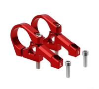 Direct Mount Stem for Dual Crown Forks DH Mountain Bike, 31.8mm, Handlebar 6061 Aluminium Alloy CNC 80mm Length Compatible with Downhill Bikes(Red)