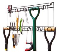 DIRECT ONLINE HOUSEWARE Tool & Garden Storage Rack Garage Storage Wall Hanging Shed Hooks For Gardening Tools Equipment Shovels Rakes Hose