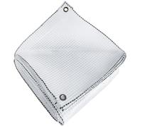 Direct PR0821 Protective Plastic Sheet Tarpaulin 170 g/m² 4 x 10 m Transparent Army Plastic Tarpaulin Clear White