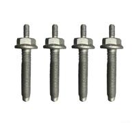 Direct Replace Engine Bolt For Seat for altea for toledo Direct(4PCS) | Fits for skoda Seat, replaces N91029602, secures engine stability, silver metal finish