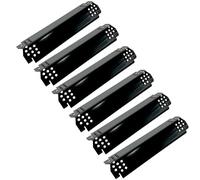 Direct Store 6-pack Grill Heat Plates, Porcelain Steel, Black, Replacement for Nexgrill Gas Grills