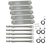 Direct Store Kit DG280 Replacement for Home Depot Nexgrill 720-0830H, 5 Burner 720-0888 720-0888N 720-0888S Gas Grill, Grill Burner, SS Heat Plate, Grill Igniter Kit, Nexgrill Replacement Parts, 5pack