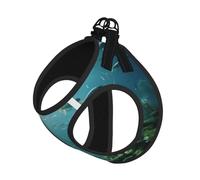 Direct Sunlight on The Seabed Dog Harness - Equipped with Reflective Straps and Quick Release Buckles - Suitable for Small Cats and Dogs