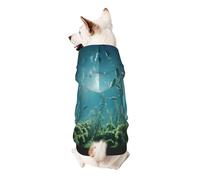 Direct Sunlight On The Seabed Dog Hoodie – Soft & Breathable Polyester Pet Clothes for Small, Medium, and Large Dogs