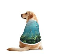 Direct Sunlight on The Seabed Dog Shirt for Large & Medium Dogs - Mesh Breathable Pet T-Shirts, Perfect for Daily Wear and Special Occasions