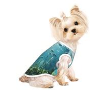 Direct Sunlight on The Seabed Small Dog Shirt,Soft Breathable Dog Shirt for Dogs Cats Boy Girl Pet Tshirt,Suitable for Small Pets