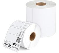 Direct Thermal Labels, 4" x 6" (100mm x 150mm), White, 500 Labels per Roll, for Zebra, Toshiba, Citizen, and Orion Printers (1 ROLL-500 Labels)