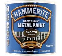 Hammerite Metal Paint Direct to Rust 5092932 Smooth Copper Finish 250ml