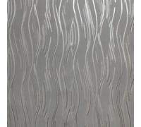 Direct Wallpapers Love Your Walls Shimmer Wave Wallpaper Grey J74609