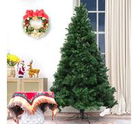 Direct Wicker 6FT Stylish Green Christmas Tree, Flame-Retardant Direct Wicker Green 6ft