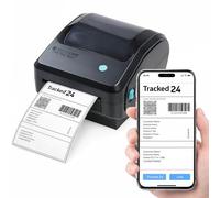DirectCare Bluetooth Label Printer 4x6, Thermal Label Printer for Business, Compatible with Etsy, Shopify, Amazon, Royal Mail, DHL, DPD & Evri, Black