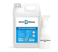 DIRECTCHEMS Acetic acid 20% (Strong White Vinegar) 5KG, Effective Cleaner for Home | Spray bottle included | Concentrated | No Glyphosate