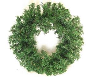directfloristsupplies 18 Inch Create Your Own Christmas Door Wreath, Plain Artificial Green Spruce Ring Door Xmas Decoration Craft Floral
