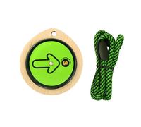 Direction Finder Compass for Teachers | Wooden Travel Shape with Beech Shell, Clear Face, Cord, Camp Study Learning