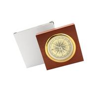 Direction Finder Vintage Wood Compass, Clear Bearing Display, Compact Adventure Companion, Travel Ready Accent, Cabin Decor Piece Hiking Reference Bearing Aid Travel Use Wood Body Route Guide