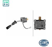 HELLA 6BA 001 539-001 Steering Column Switch - with indicator function/with horn/with headlight flasher - Length: 108mm - Cable: 60mm - Bent