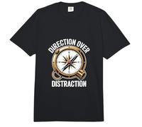 Direction Over Distraction Compass Focus Comfort Colors Adult Heavyweight T-Shirt