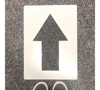 Directional Arrow Floor Stencil/Paint and Mark Floor Signage/Reusable (Arrow 10x16cm)
