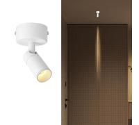 Directional Flush Mount Spot Light LED Ceiling Spotlight Adjustable Spots, 350° Rotation Wall Swivel Lamps Focus Lighting Fixture for Living Room Bedroom Hallway