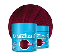 Directions Vivid Rubine Red Semi Permanent Hair Dye 100ml, Vegan Deep-Conditioning Formula, Rich Ruby Tones - 2 Pack