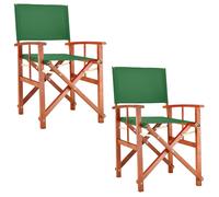 Director's chair Cannes set of 2 green eucalyptus FSC®-certified