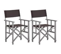 Director's Chairs Folding Chairs Patio Outdoor Chair Solid Acacia Wood vidaXL