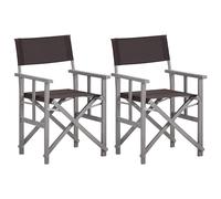 Director's Chairs Folding Chairs Patio Outdoor Chair Solid Acacia Wood vidaXL