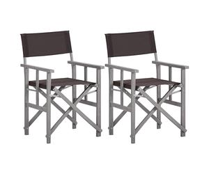 Director's Chairs Folding Chairs Patio Outdoor Chair Solid Acacia Wood vidaXL
