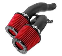 Direnza Cold Air Induction Kit Compatible with BMW 3 Series E9X 335i 06-10 | Direnza | E90/E91/E92/E93 3.0L N54 Engine Models | Aluminium Cold Intake Pipe Including Black Heat Shield Red Mesh Filter
