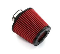 Direnza Performance Cone Air Filter 2.5" 63.5mm Inlet Compatible with Aftermarket Applications Intake Kit Red Replacement Included Clamp Washable Mesh