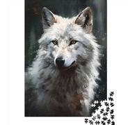 Direwolf Portrait Painting Puzzles 1000 Pieces Paper Puzzles for Adults And Teenager Family Game Christmas Eve Gifts 1000pcs (38x26cm)
