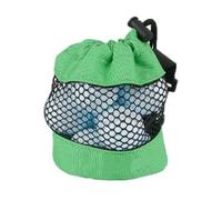 Dirfuny Golf Balls Storage Bag,Golf Ball Holder Nylon Golf Tees Bag Organizer - Portable Storage Bag with Drawstring and Clip, Pouch Bag for Golf Training, Practice