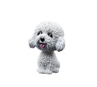Dirfuny Nodding Dog Doll Ornament - Cute Bobble Head Puppy for Car Dashboard, Home, and Desk Decoration