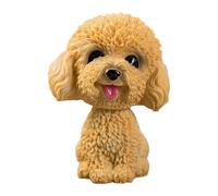 Dirfuny Nodding Dog Doll Ornament - Cute Bobble Head Puppy for Car Dashboard, Home, and Desk Decoration
