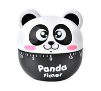 Dirfuny Panda Kitchen Timer,60-Minute Baking Timer Mechanical | Frog, Puppy, Panda, Tomato Mechanical Timer No Battery Required, Cute Cartoon Design