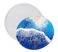 Dirfuny Silicone Resin Tray Mould, 30cm Large Round Resin Dish Mould, Serving Tray Silicone Mold, Plate Epoxy Resin Casting Mould for Making Faux Agate Tray, Serving Board, Coaster