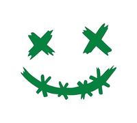 Dirfuny Smile Helmets Decal | Waterproof Decorative Smile Face Decals for Cars - Helmets Stickers, Funny Smile Car Sticker for Cars Electric Bicycles Motorbike