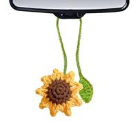 Dirfuny Sunflower Bookmarks - Handmade Knitted Budding Plant Flower Book Marks | Cute Floral Page Marker for, Valentine's Day, Writer Readers