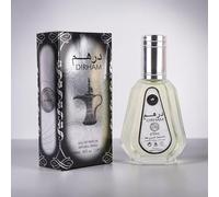 DIRHAM 50ml Eau De Parfum (EDP) Spray | Long Lasting Unisex Fragrance | Fresh Citrus, Floral & Warm Woody Notes | Made in UAE | Hafsa Arabian Fragrances Ltd