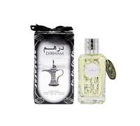 Dirham Eau de Parfum 100ml - Unisex Long Lasting Perfume - Woody Oriental Fragrance, Amber & Spices - Luxury Arabic Arabian Scent for Men & Women (Dirham White)