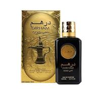 Dirham Gold Eau De Perfume - Long Lasting Unisex Perfume Arabian Oud Spray - Deodorant Perfumed Luxury Arabian Fragrance Spray Parfum Gift for Men & Women 100ml
