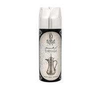 Dirham Perfumed Spray - Long-Lasting Arabic Fragrance with Citrus, Bergamot, Cardamom, Rose, Jasmine, Cedar & Vetiver - Unisex Body Mist for Fresh & Elegant Scent