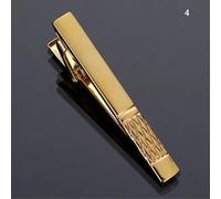 DIRKES 1pc Men's Short Tie Clip Simple Style Pin Clasp Rose Gold Color Male Business Necktie Clip Classic Men Jewelry Accessories
