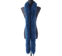DIRKES 2 Meter/pcs Fluffy Turkey Feather Boa 50g Thickness Natural Marabou Feather Trims Scarf for Clothing Decoration Shawl