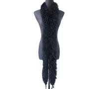 DIRKES 2 Meter/pcs Fluffy Turkey Feather Boa 50g Thickness Natural Marabou Feather Trims Scarf for Clothing Decoration Shawl